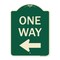 Signmission One Way Left Arrow Heavy-Gauge Aluminum Architectural Sign, 24" x 18", G-1824-23522 A-DES-G-1824-23522 - alternate 1